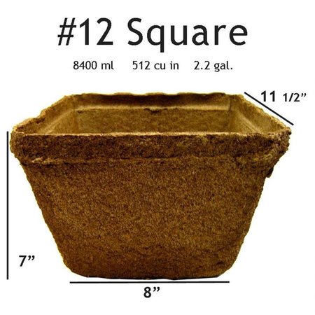 COWPOTS # 12 Square Pot - 40 pots CO82563